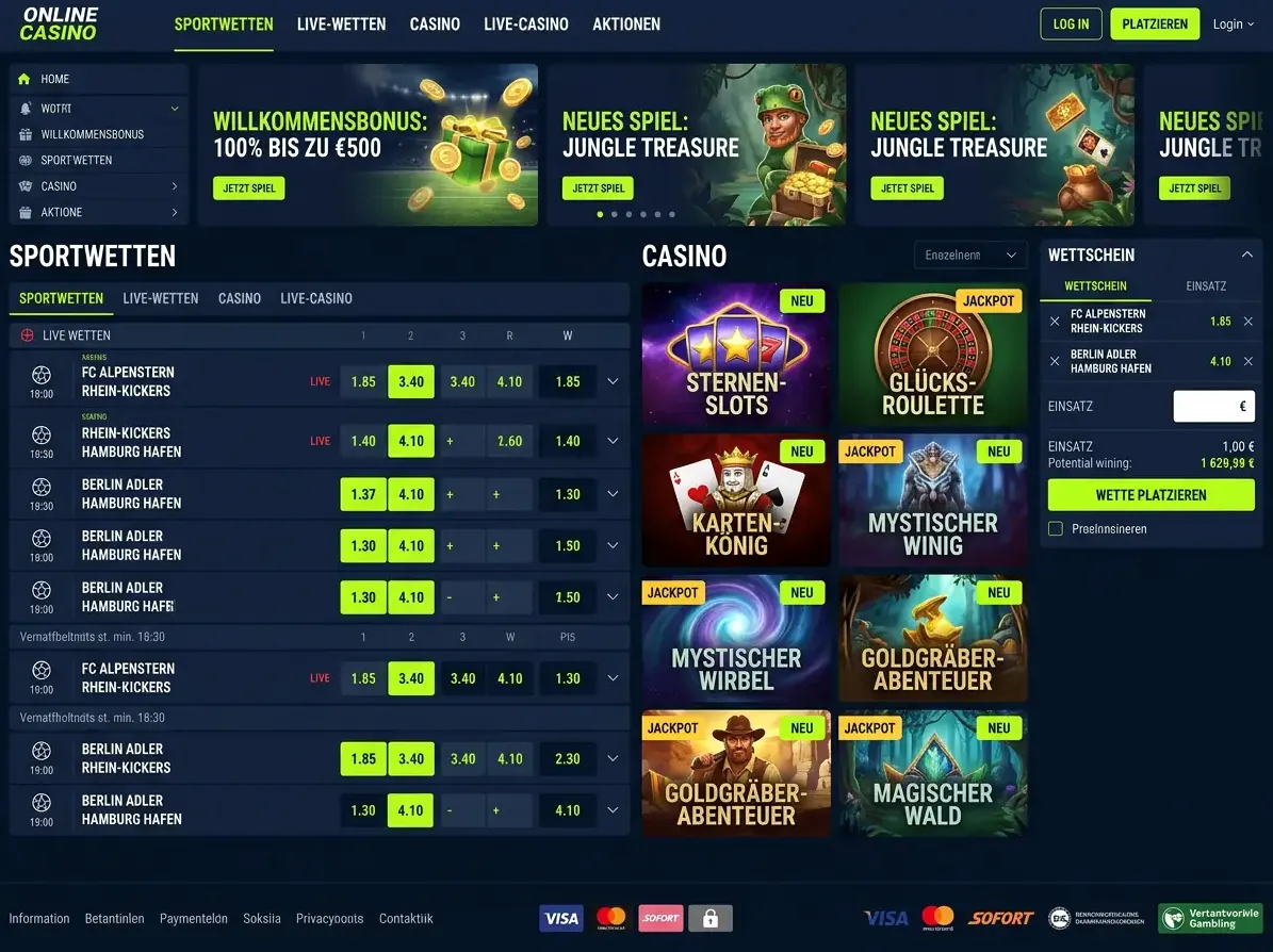 24 — Spielsaal und Angebot